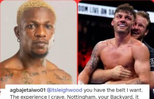 Taiwo ‘Esepo’ Agbaje Throws Down Public Challenge to British Champion Leigh Wood