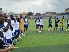 Badagry FA Sole Administrator Graces Exhibition Match, Gives Ex-players Words Of Advise
