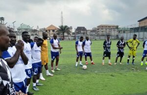 Badagry FA Sole Administrator Graces Exhibition Match, Gives Ex-players Words Of Advise