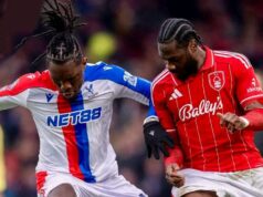 Ola Aina Shines, Christantus Uche Features as 10-Man Nottingham Forest Hold Crystal Palace