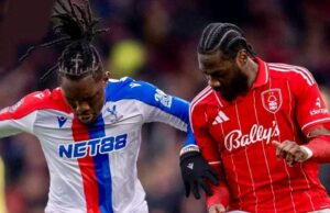 Ola Aina Shines, Christantus Uche Features as 10-Man Nottingham Forest Hold Crystal Palace