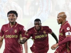 Nigerian Stars Take Centre Stage as Trabzonspor Cruise Past Fethiyespor