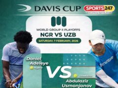 Davis Cup: Nigeria Number One Adeleye Fights Back to Secure Vital Win Over Uzbekistan In Lagos