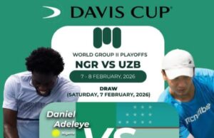 Nigeria Set for Epic Weekend, as Lagos Hosts Davis Cup World Group II Playoffs