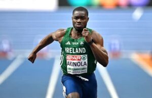Toluwabori Akinola Sets 60m Record For Ireland, As Enekwechi Gets Shot Put Bronze