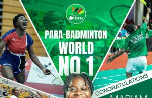 NSC Congratulates Eniola Bolani, Badminton Federation As Nigeria Produces World Number One