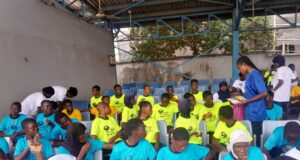 CATS Ladies’ FC Coaches, Players Take Students Through Leadership Skills, Football Drills In Surulere