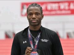 Ogunyeye Defends 60m Title, Completes Sprint Double at America East Championships