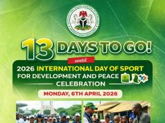 13 Days to Go! Presidency Ignites Nationwide Countdown to 2026 International Day of Sport for Development and Peace