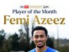 Femi Azeez Wins English Championship’s Best Player Award For February