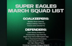 International Friendlies: Chelle invites Ndidi, Iwobi, Lookman, 20 others for Iran and Jordan