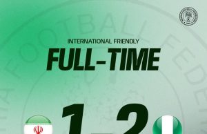 Super Eagles Edge Iran 2–1 in Antalya Friendly as Simon, Adams Shine