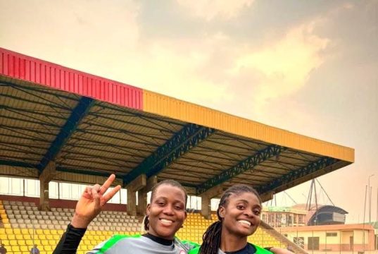 Abia Angels Goalie Oloko Shares Special Moment With Nnadozie in Super Falcons Camp