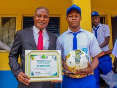 Epe Grammar School Benefits from CAF’s Grassroots Football Push