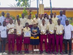 Badagry Grammar School Bags CAF Football Initiative