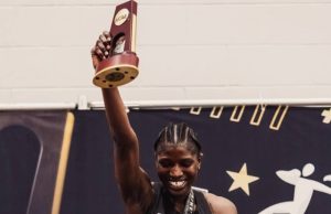 NCAA’s High Jump Winner Temitope Adeshina Receives Round Of Applause From Texas Tech Coach