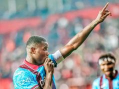 Chibuike Nwaiwu Impresses as Trabzonspor Edge Eyüpspor; Paul Onuachu’s Scoring Run Ends