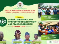 Presidency to Mark 2026 International Day of Sport for Development and Peace with Nationwide Activities