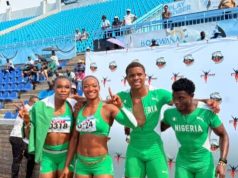Nigeria’s Athletics Team Wins 4x100m Mixed Relays In Botswana