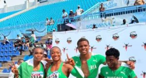 Nigeria’s Athletics Team Wins 4x100m Mixed Relays In Botswana