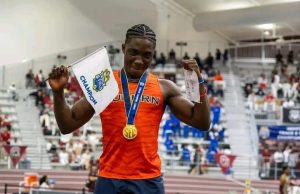 Ajayi Blazes to Historic 6.45s at SEC Indoor Championships