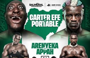 Portable vs Carter Efe Boxing Fight Listed as an Undercard on Amir Khan’s Lagos Show Roster