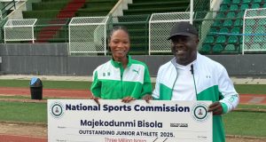 NSC Rewards Majekodunmi Afusat Bisola with ₦3 Million as Appreciation Tour Continues