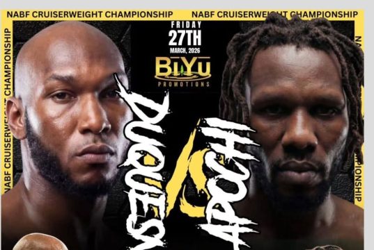 Apochi Set to Face Undefeated Duquesne for NABF Cruiserweight Title in Texas