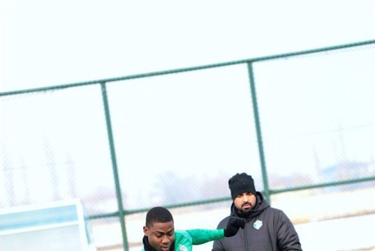 Super striker Ayomide Wahab resumes training after minor injury in Turkey