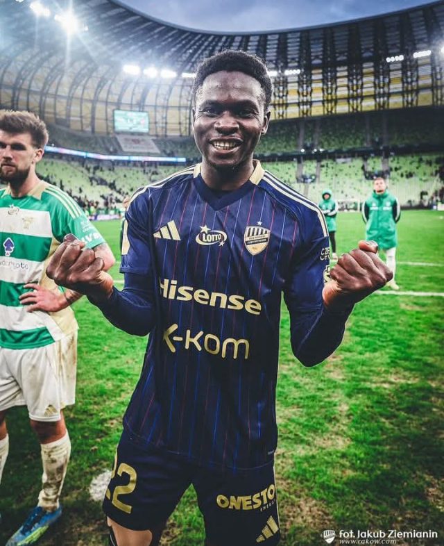 Dream Return! Abraham Ojo Marks Second Debut with Assist in Raków’s Dramatic Ekstraklasa Win