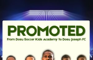 Five Dosu Soccer Kids Academy Talents Earn Senior Promotion, Ready to Kick Off 2026 NLO Season in Lagos