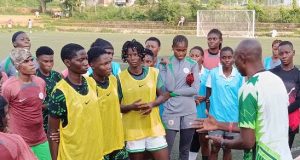Falconets’ Coach Moses Aduku Sensitises U20 Team Players Ahead Of May 2nd Battle With Malawi