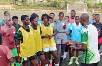 Falconets’ Coach Moses Aduku Sensitises U20 Team Players Ahead Of May 2nd Battle With Malawi