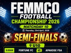 Femmco Football Championship 2026: Semi-Final Fixtures Set for Matchday 10