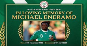 Michael Eneramo’s Super Eagles’ Exploits Highlighted In Special Virtual Card After His Death On Friday