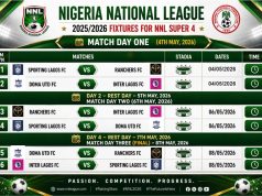 Sporting Lagos To Open NNL Super-4 Against Ranchers Bees On May 4th In Ikenne