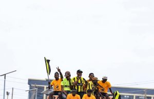 Huge Crowd Flood Kaduna Streets as Ranchers Bees Celebrate NPFL Promotion