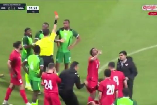 British Media Mocks Iwobi’s Red Card In Friendly Versus Jordan
