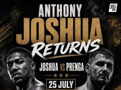 Anthony Joshua Looks Forward To Picking Up Lost Ground On July 25th In Saudi Arabia