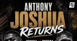 Anthony Joshua Looks Forward To Picking Up Lost Ground On July 25th In Saudi Arabia