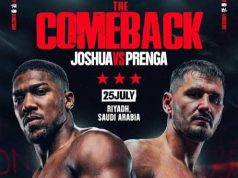 Anthony Joshua Confirms July 25th For His Return To Boxing Ring After Fatal Crash Near Sagamu