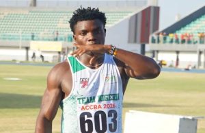 Chidera Ezeakor Blazes to 10.38s Victory in African Championships Heat