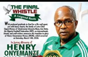 Henry Nwosu’s Commemorative Match To Draw Huge Crowd On Saturday At Saint Finbarr’s College