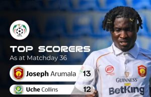 NPFL: Arumala Leads Tight Golden Boot Battle Ahead of Penultimate Weekend