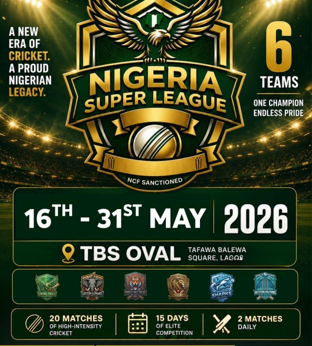 Nigeria Cricket Federation Unveils Nigeria Super League for May 2026