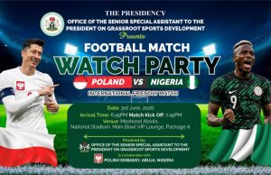 SSA Adeboye, Polish Embassy Set for Historic Nigeria–Poland Football Watch Party in Abuja