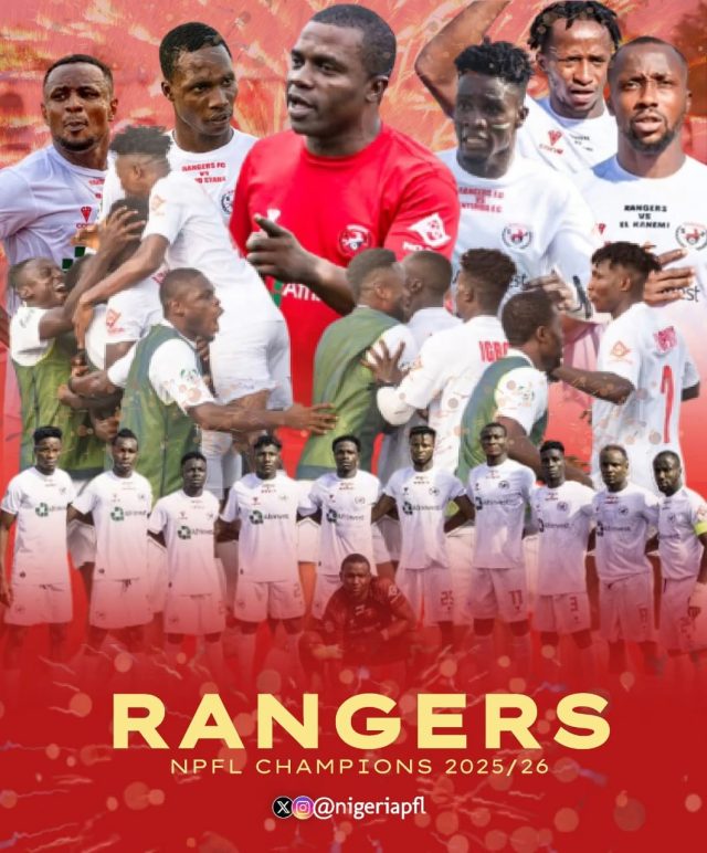 Dayo Israel Congratulates Rangers International on Historic League Triumph …Commends NPFL and NSC for Strengthening Nigerian Football