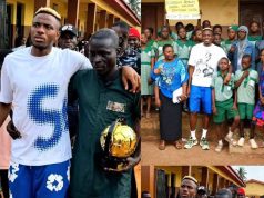 Victor Osimhen Reportedly Gifts Former School Gateman ₦20 Million in Emotional Reunion