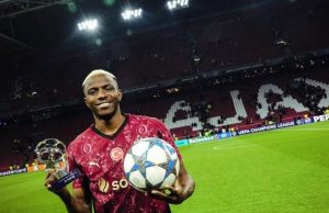 Victor Osimhen Beats Mbappé, Haaland to Finish Top of UEFA Champions League MOTM Rankings