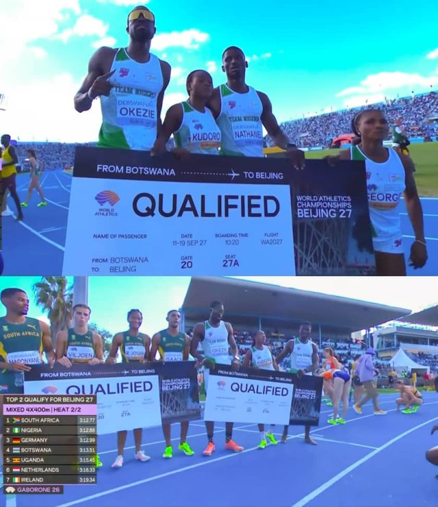 Nigeria Secure Two More World Championships Relay Spots Amid Baton Exchange Errors in Gaborone